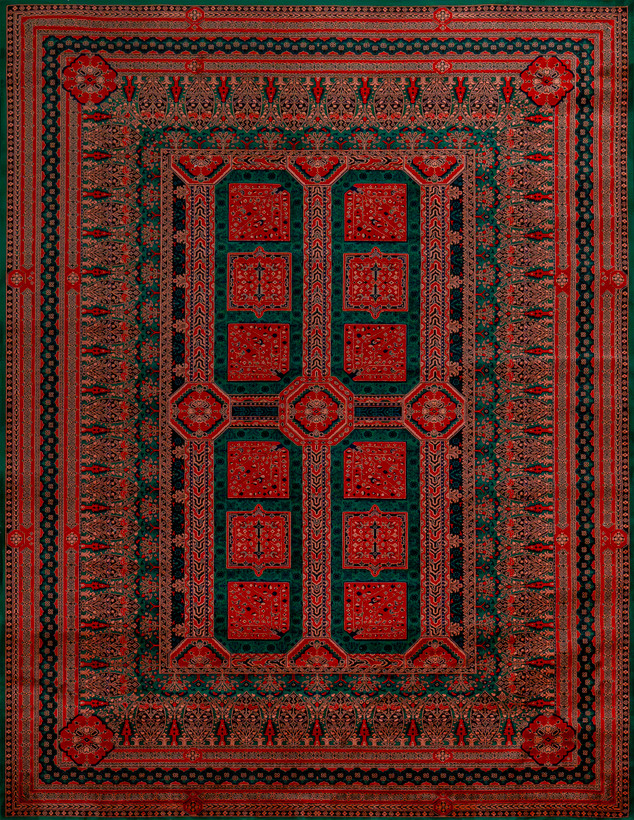 فرش بستان سبز۷۰۰ شانه