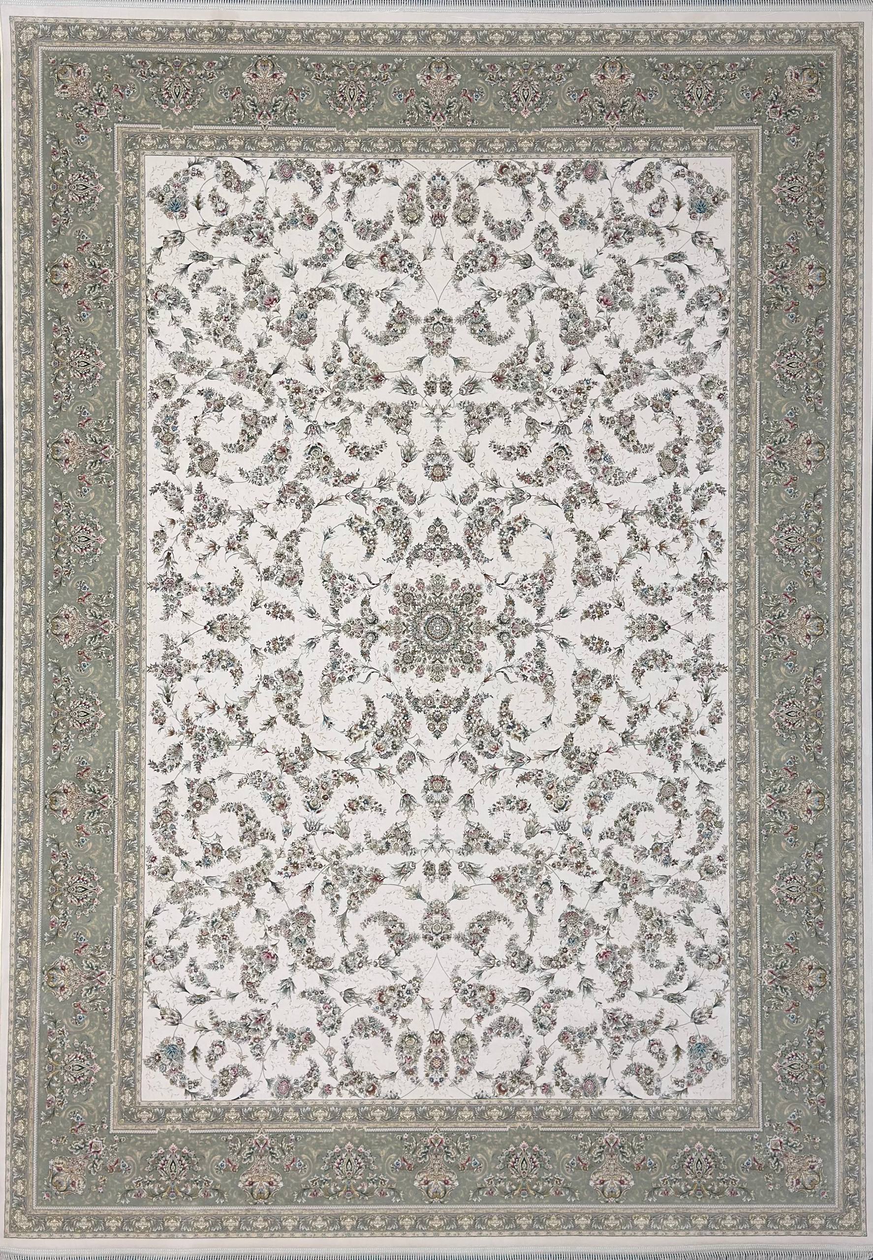 فرش آمیتیس کرم حاشیه سدری  1200 شانه